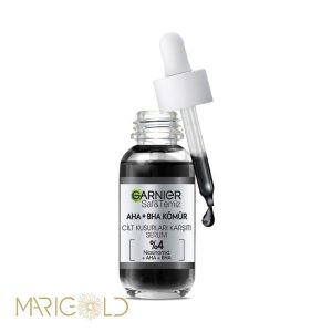 سرم زغال گارنیر Aha+Bha ضد عیوب پوست 30 میلی‌لیتر